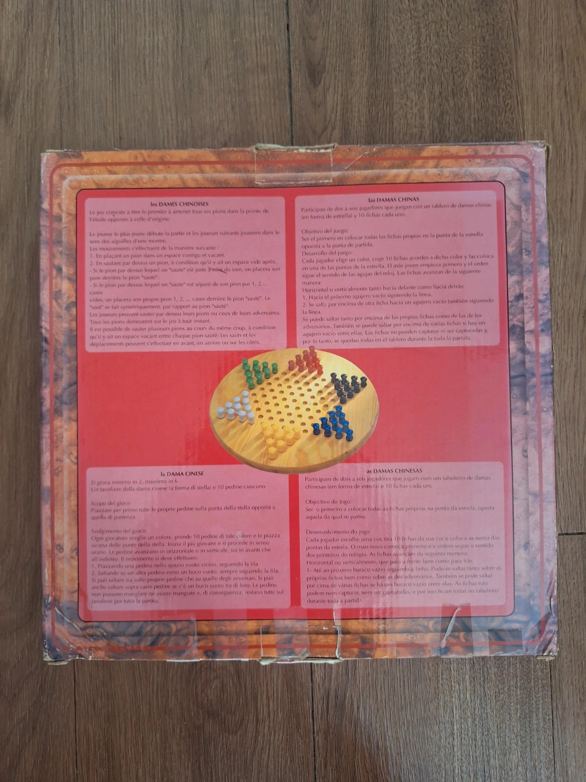 Jeu de dames chinoises en bois massif – photo 2